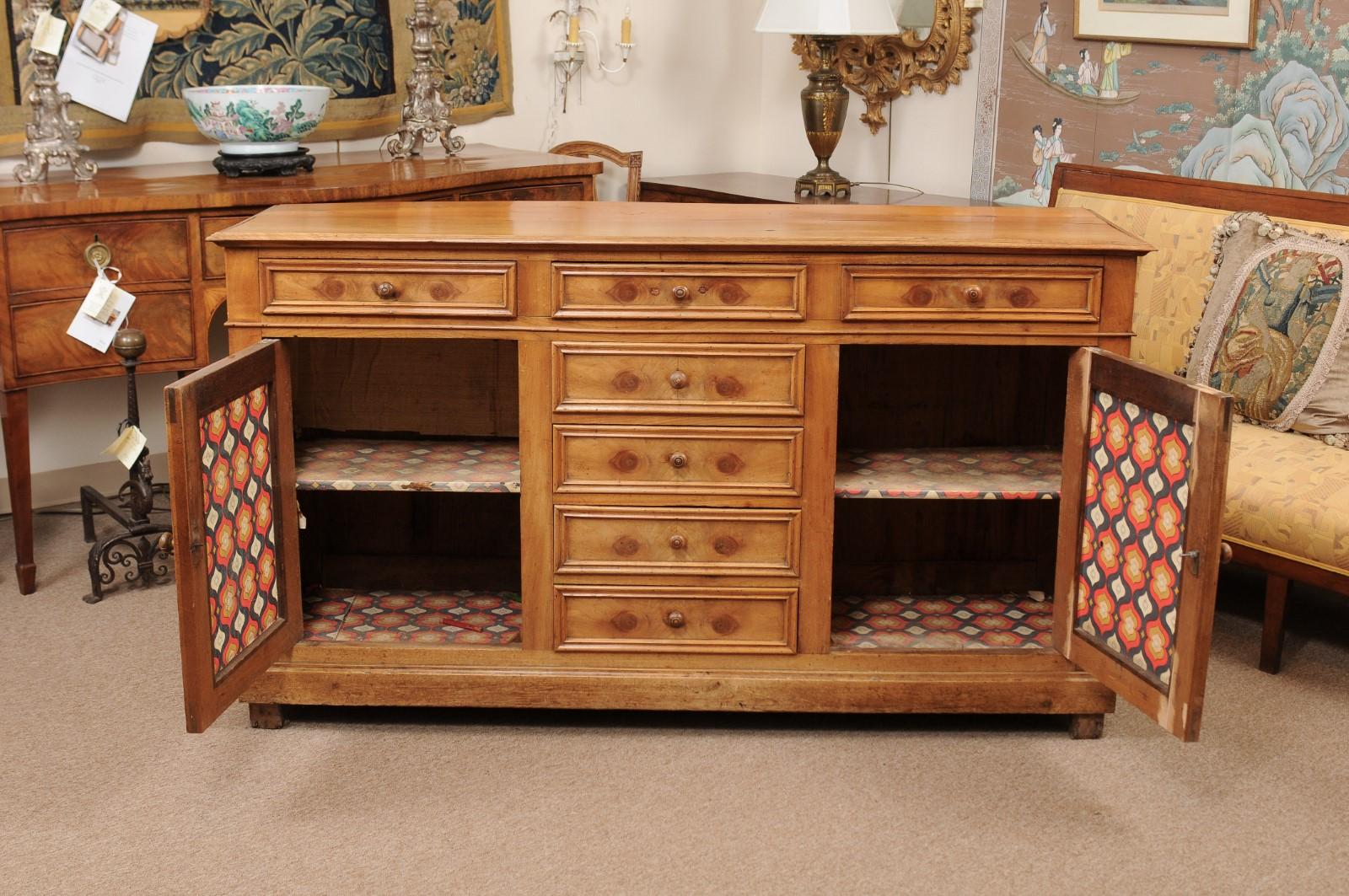 19th Century French Louis Philippe Style Fruitwood Enfilade 1