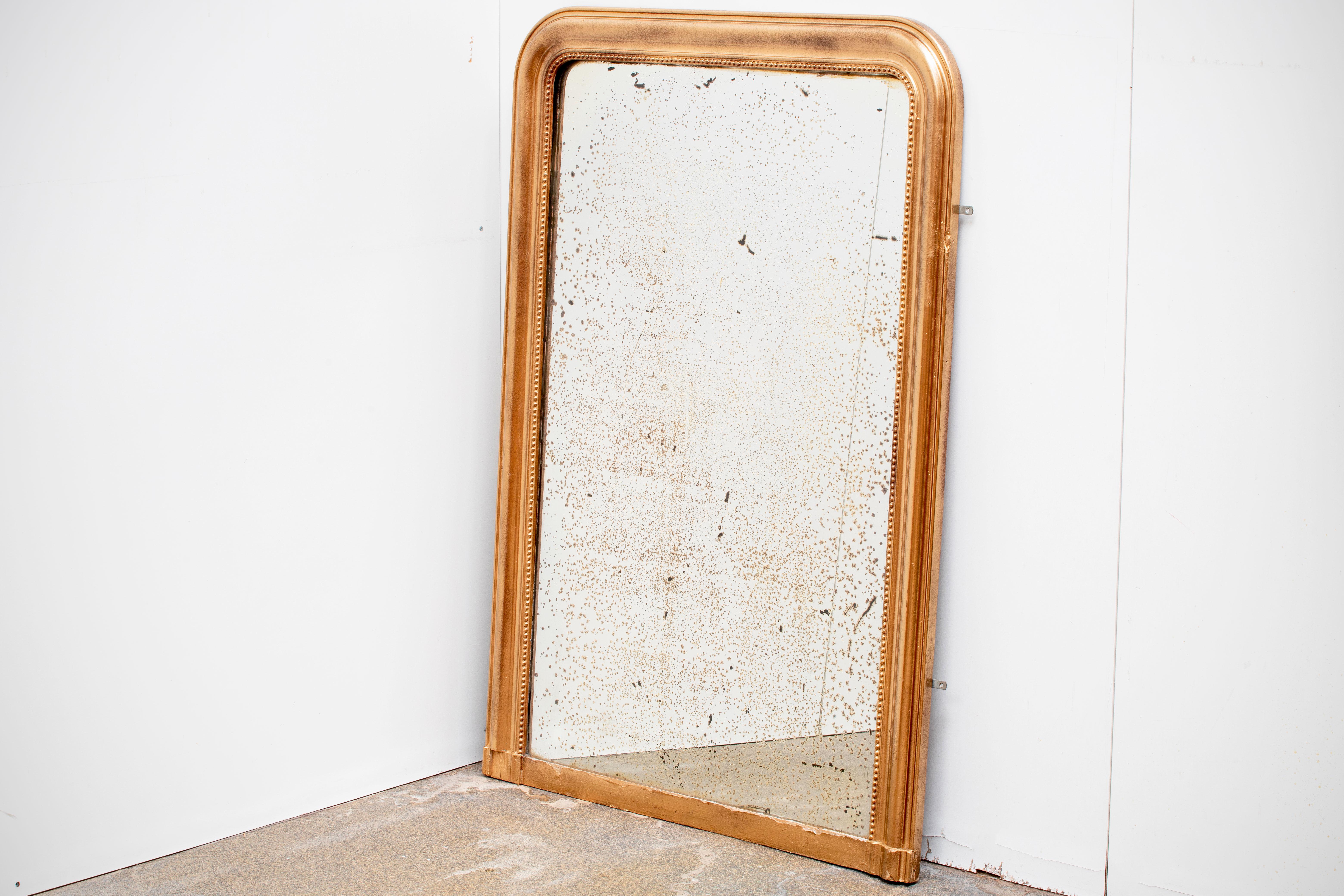19th Century French Louis Philippe Style Gilded Mirror 2