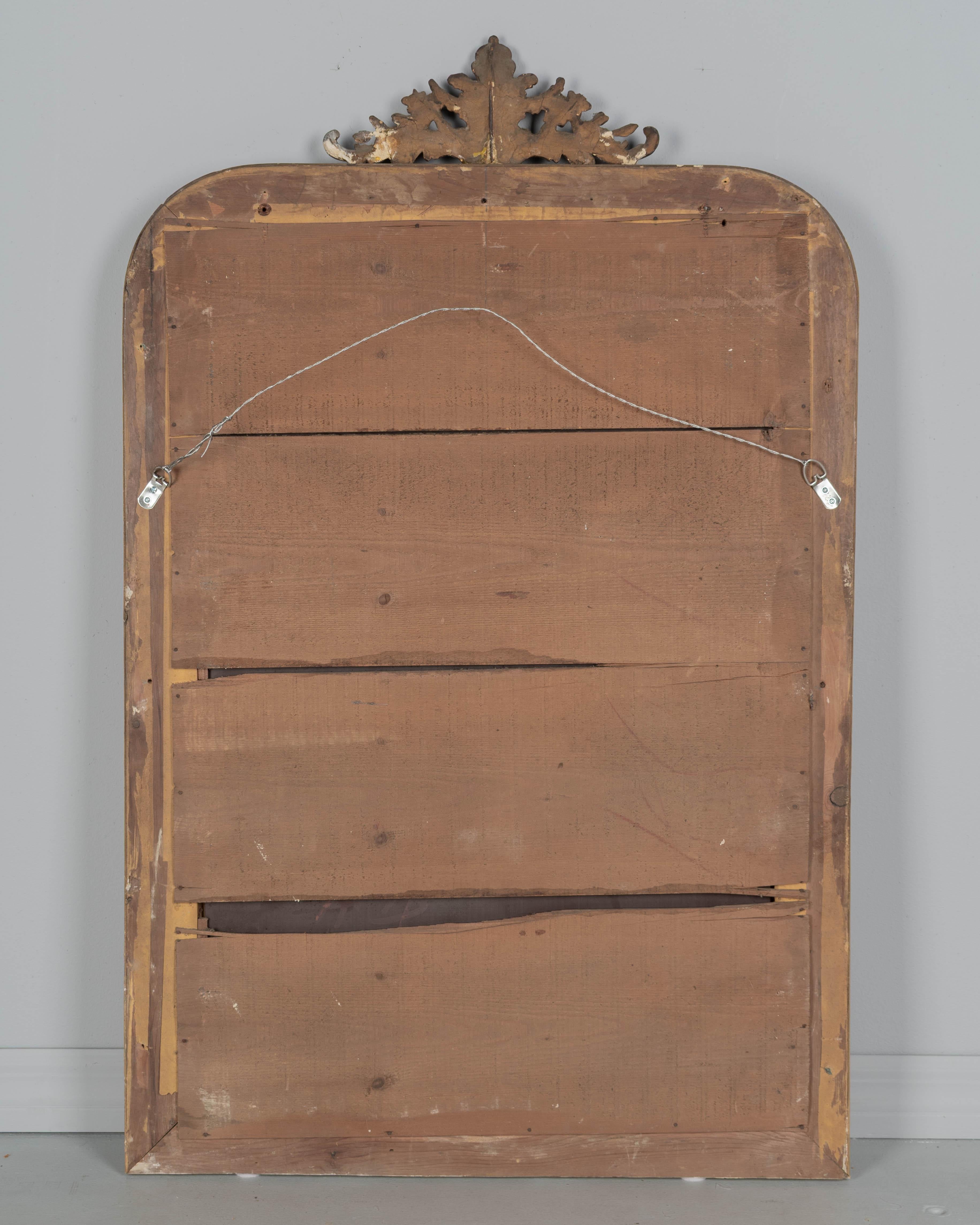 Miroir doré du 19ème siècle de style Louis Philippe 43