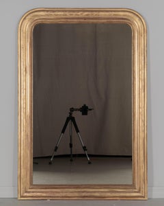 19th Century French Louis Philippe Style Gilded Mirror 55"H x 37.5"W