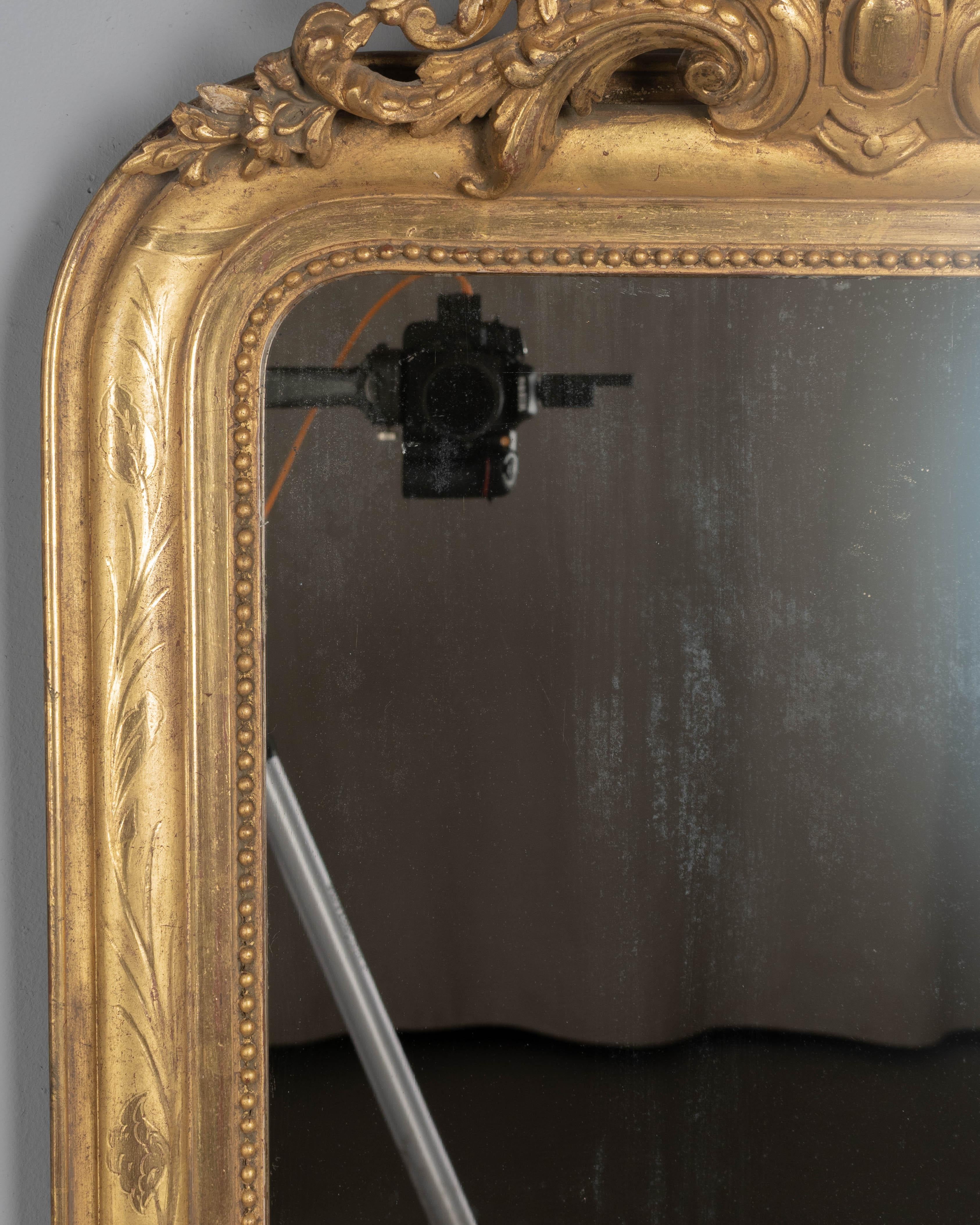 19th Century French Louis Philippe Style Gilded Mirror 23