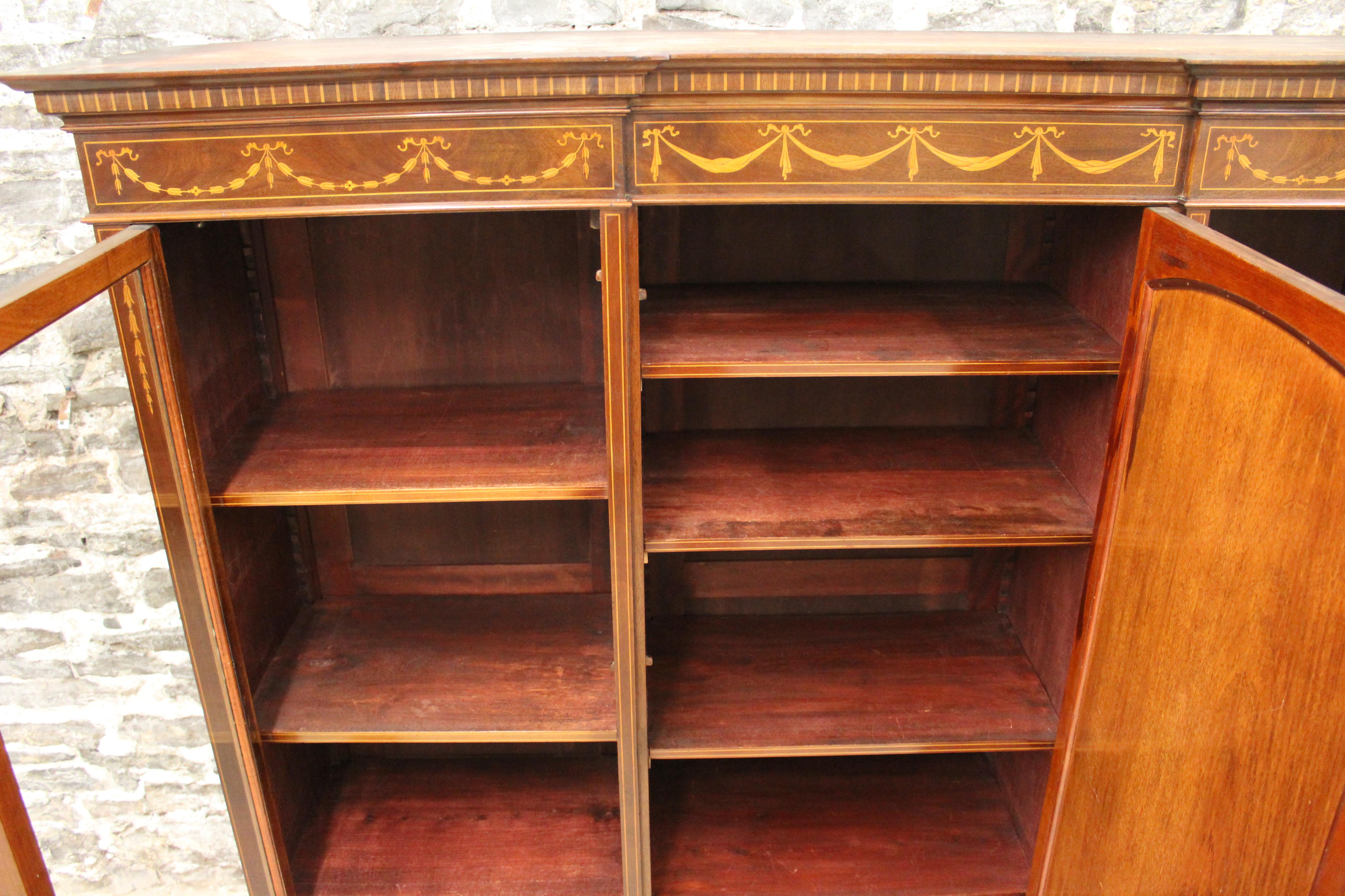 19th Century French Louis XVl Style Library Armoire or Linen Press In Good Condition In Hamilton, Ontario