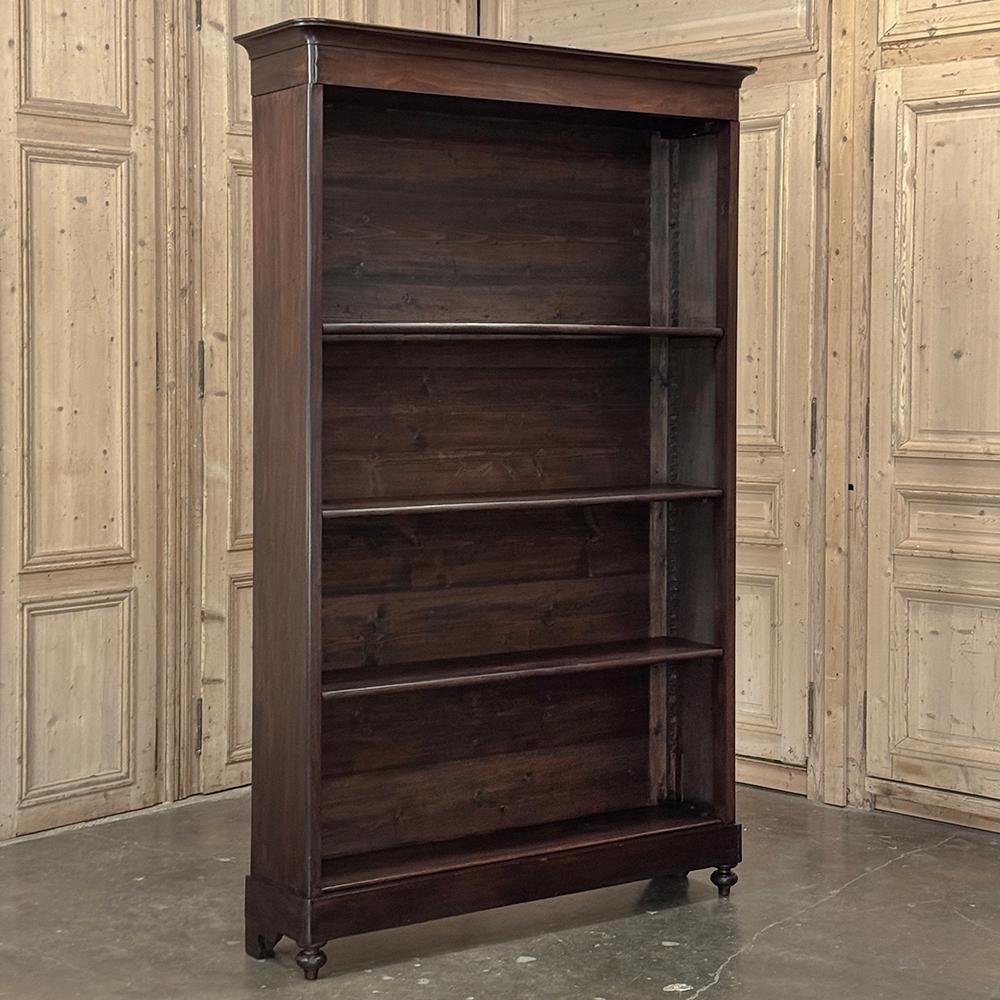Louis-Philippe Bibliothèque ouverte de style Louis Philippe français du 19ème siècle en vente
