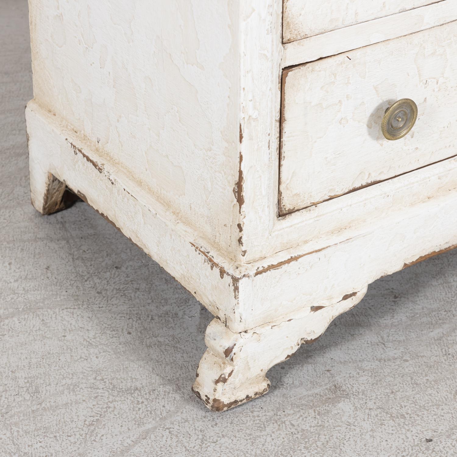 19th Century French Louis Philippe Style Painted Four Drawer Commode 9
