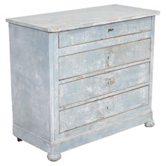 19th Century, French Louis Philippe Style Petite Painted Commode