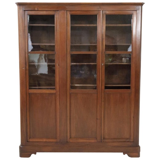 19th Century French Louis XIII Style Barley Twist Bibliotheque or Bookcase  at 1stDibs