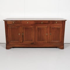 buffet à enfilade en noyer de style Louis Philippe du 19e siècle