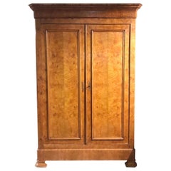 Antique 19th Century French Louis Philippe Two-Door Armoire