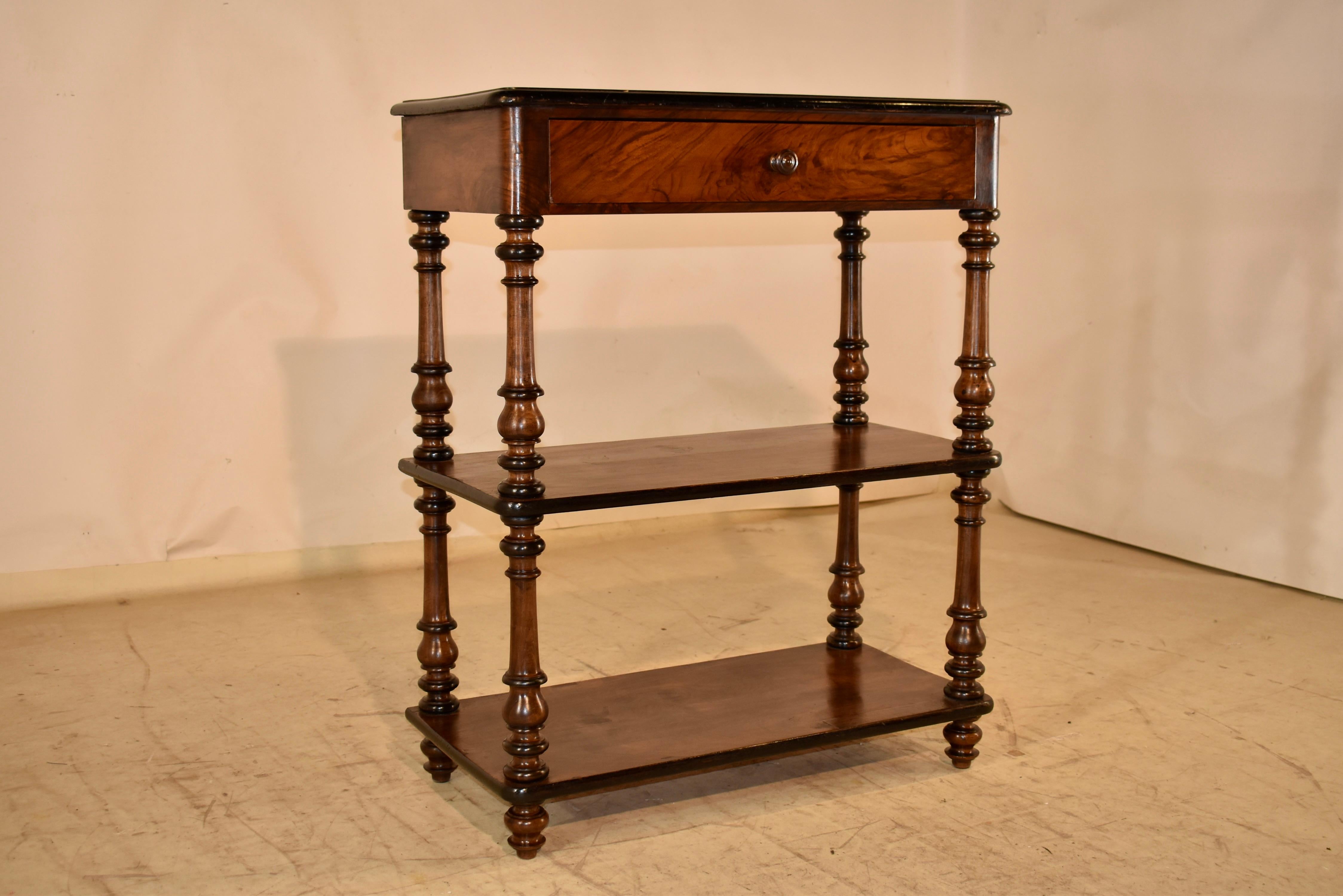 19th Century French Louis Philippe Walnut Buffet In Good Condition For Sale In High Point, NC