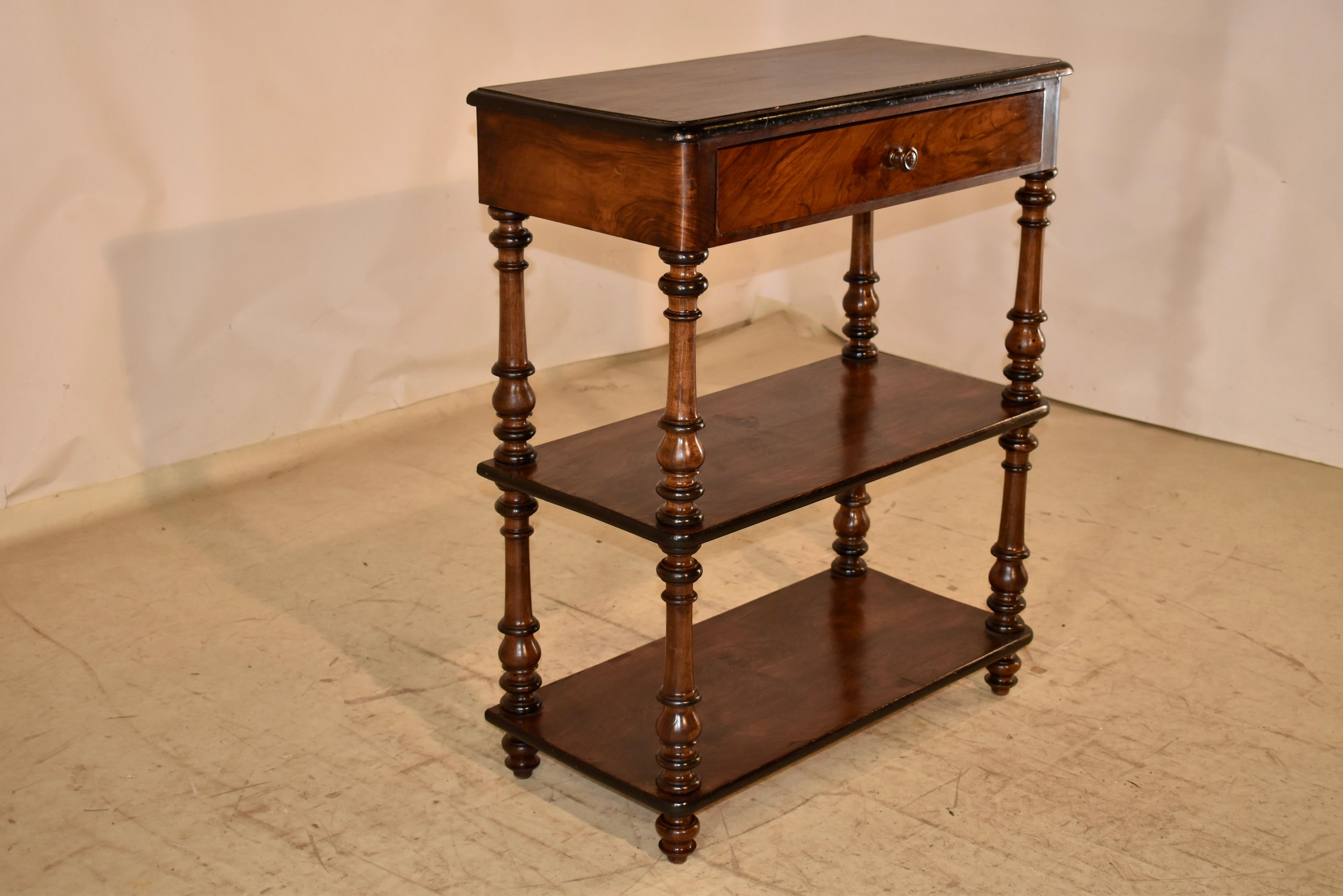 19th Century French Louis Philippe Walnut Buffet For Sale 1