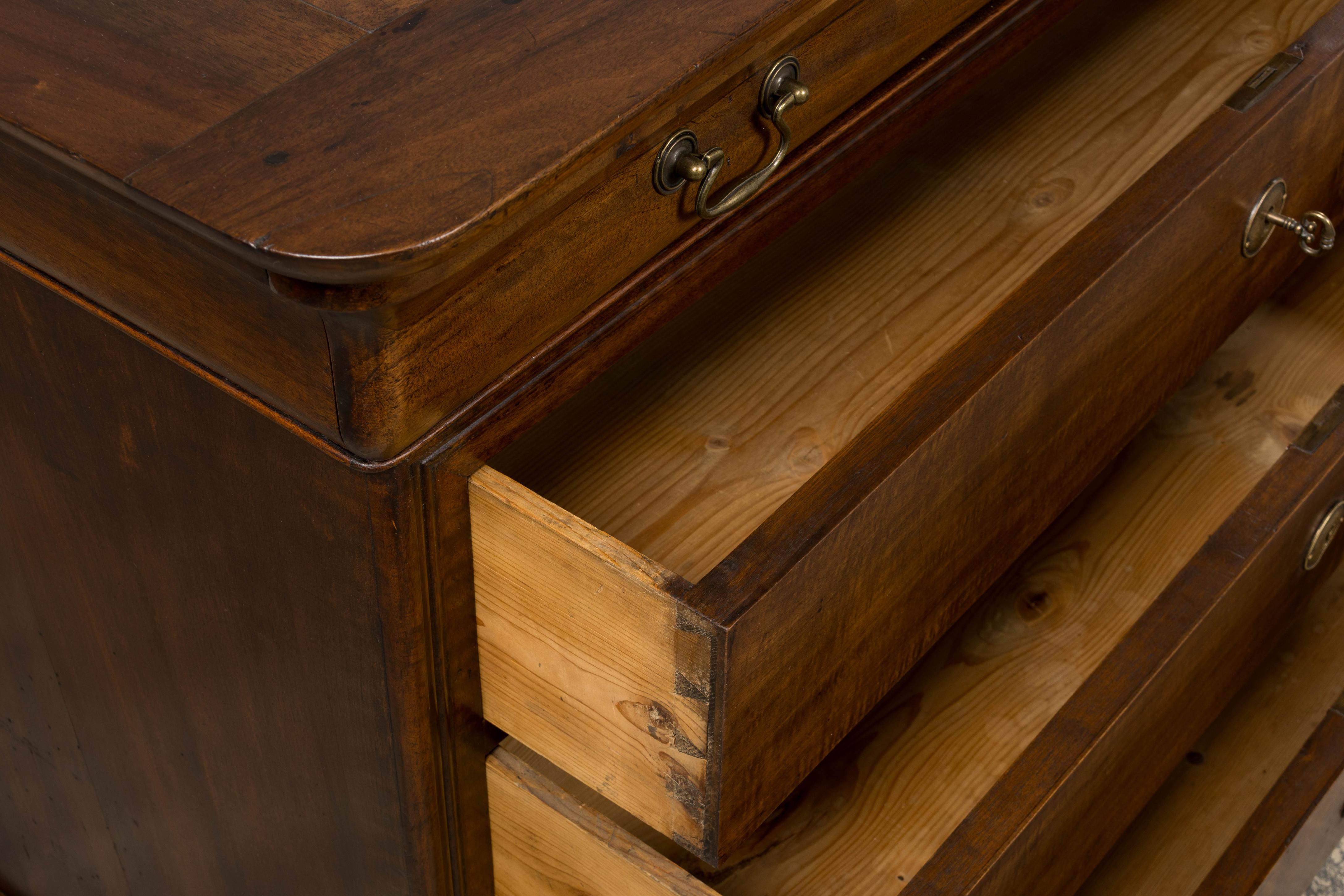 19th Century French Louis Philippe Walnut Chest of Drawers For Sale 5