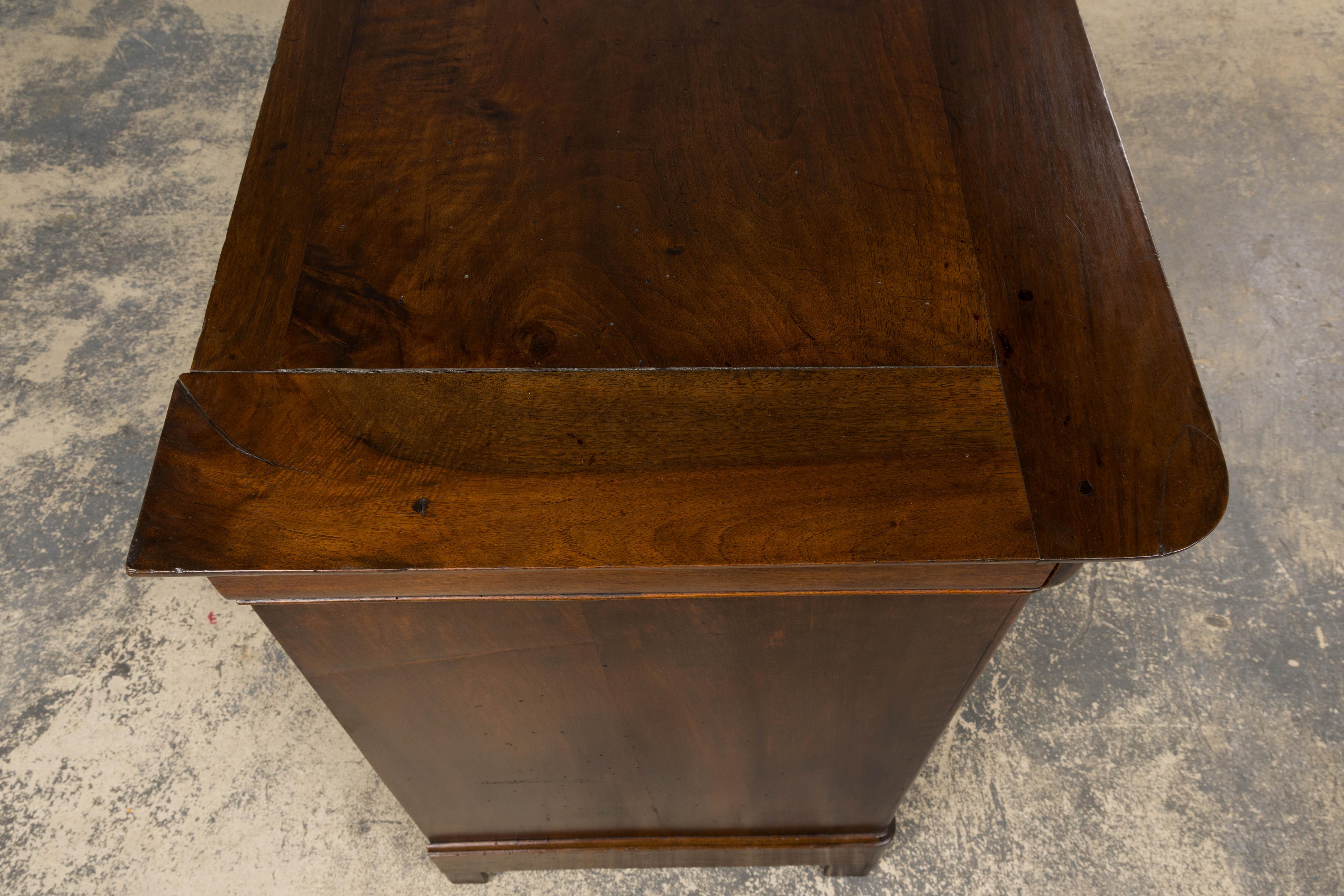 19th Century French Louis Philippe Walnut Chest of Drawers For Sale 7