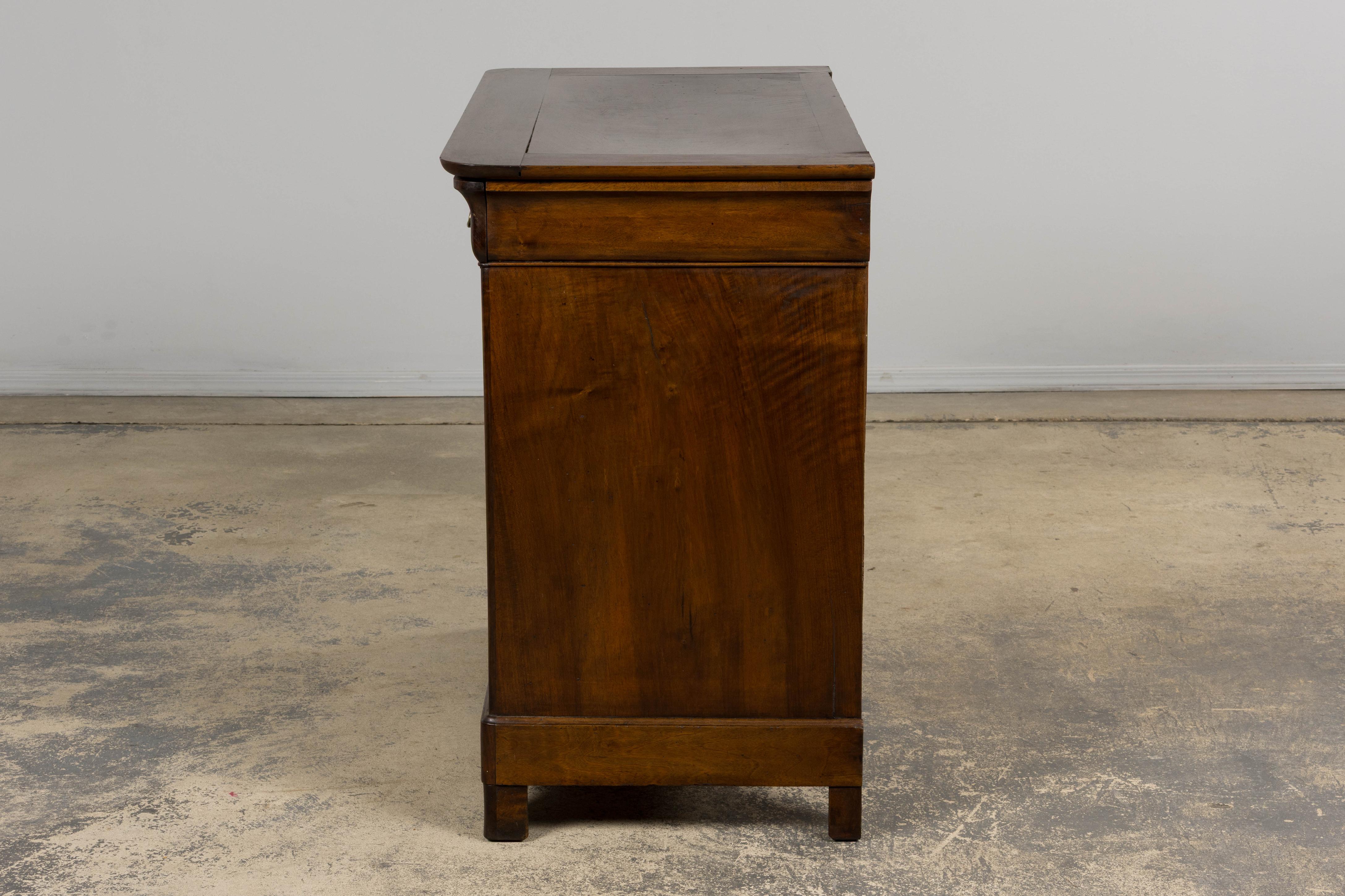 19th Century French Louis Philippe Walnut Chest of Drawers For Sale 8