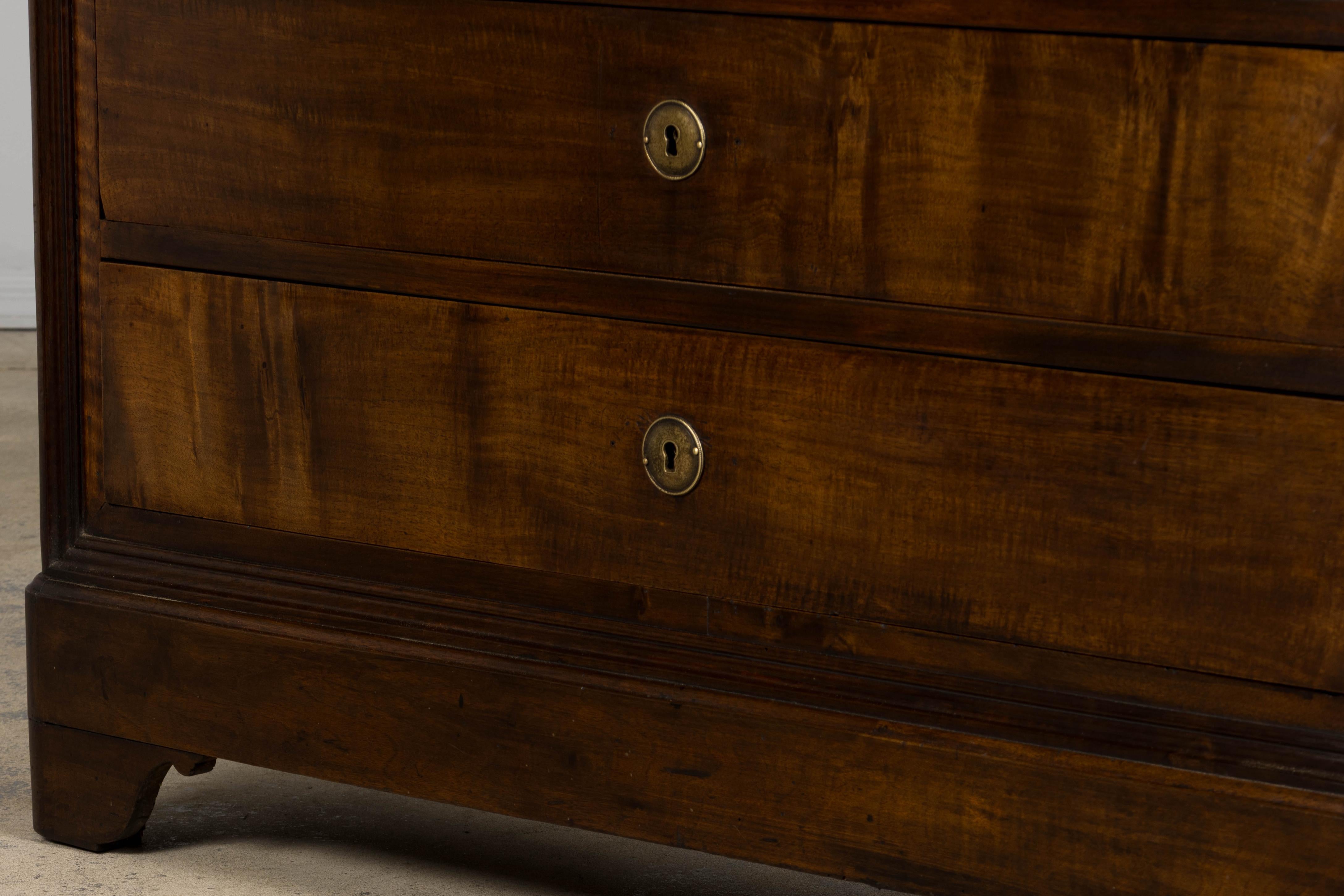 19th Century French Louis Philippe Walnut Chest of Drawers For Sale 13