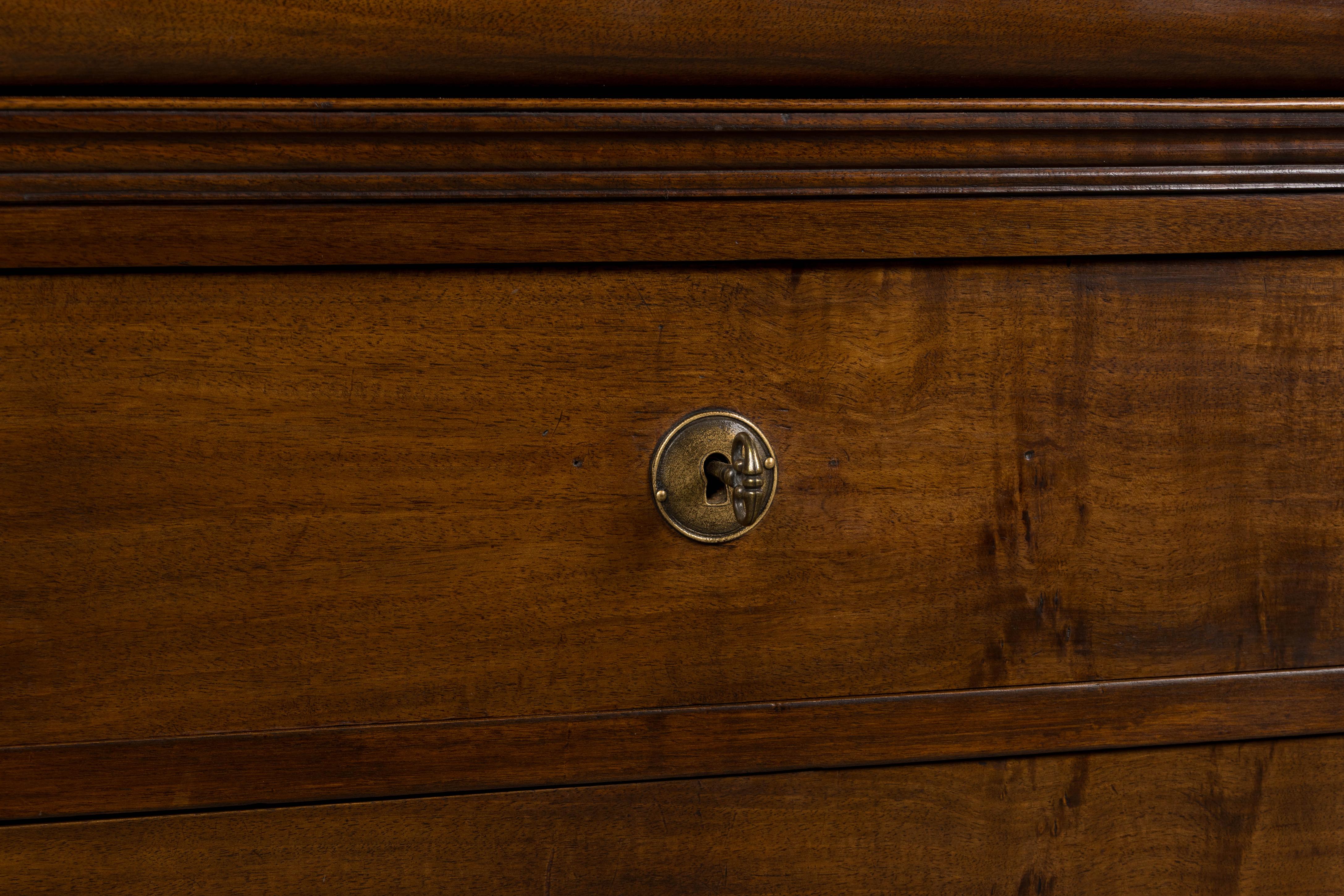 19th Century French Louis Philippe Walnut Chest of Drawers For Sale 2