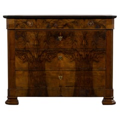19th Century French Louis Philippe Walnut Chest Of Drawers
