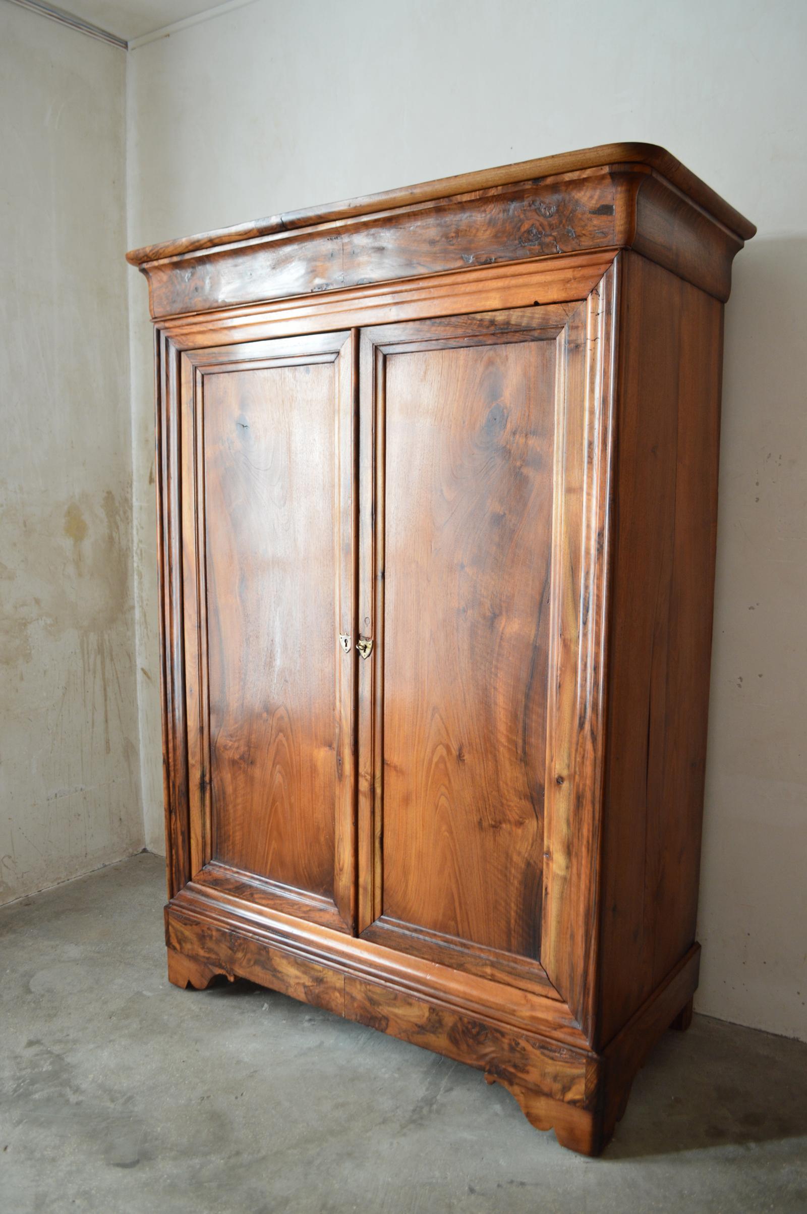 walnut armoire wardrobe