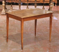 19th Century French Louis Philippe Wild Cherry Side Table or Writing Desk