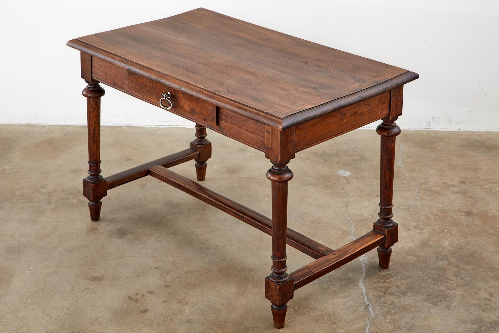 Hand-Crafted 19th Century French Louis Philippe Writing Table Desk