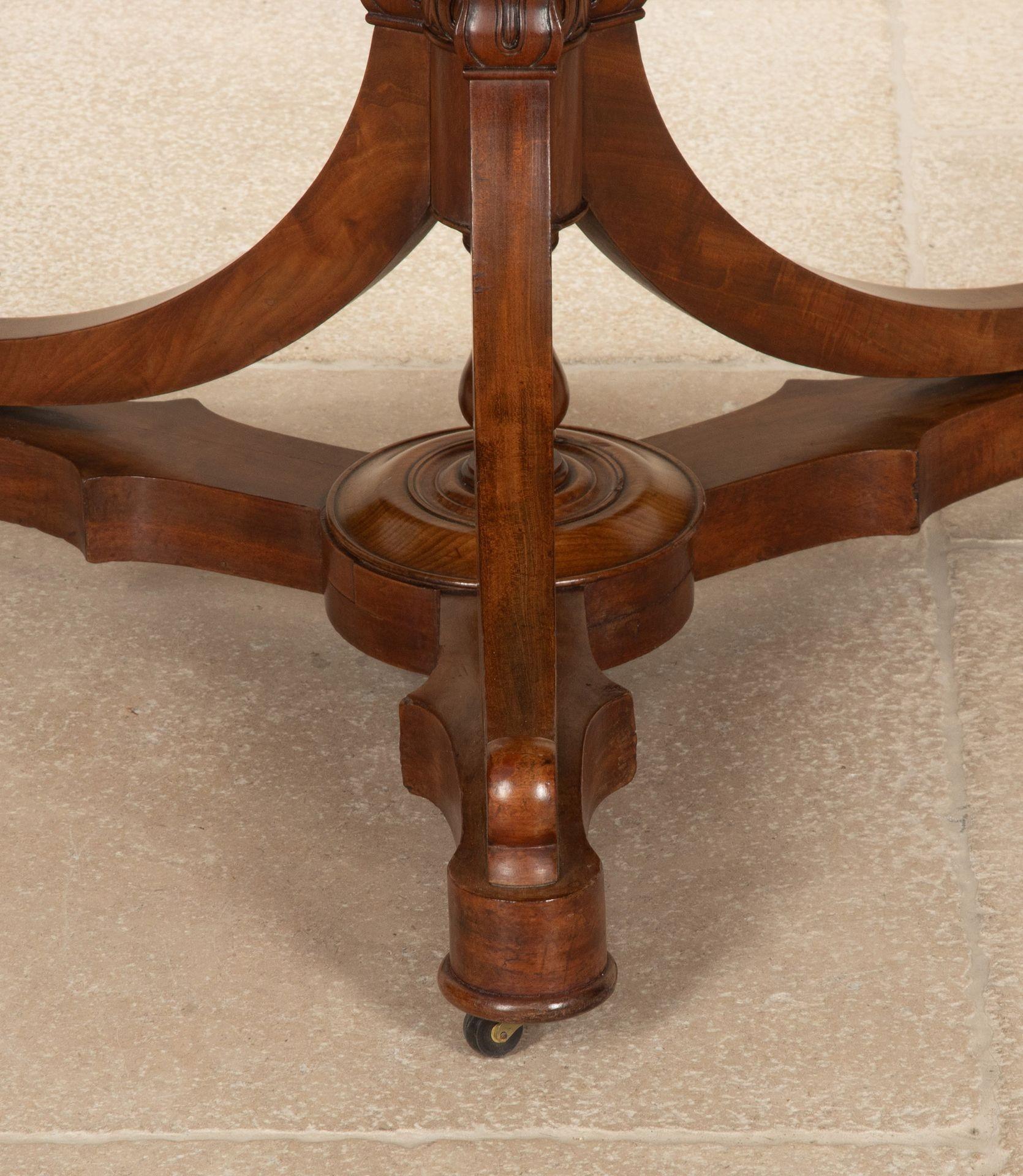 19th Century French Louis Philippe X Frame Mahogany Gueridon For Sale 5