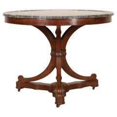 19th Century French Louis Philippe X Frame Mahogany Gueridon