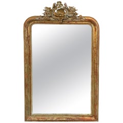 19th Century French Louis Phillipe Carved Mirror