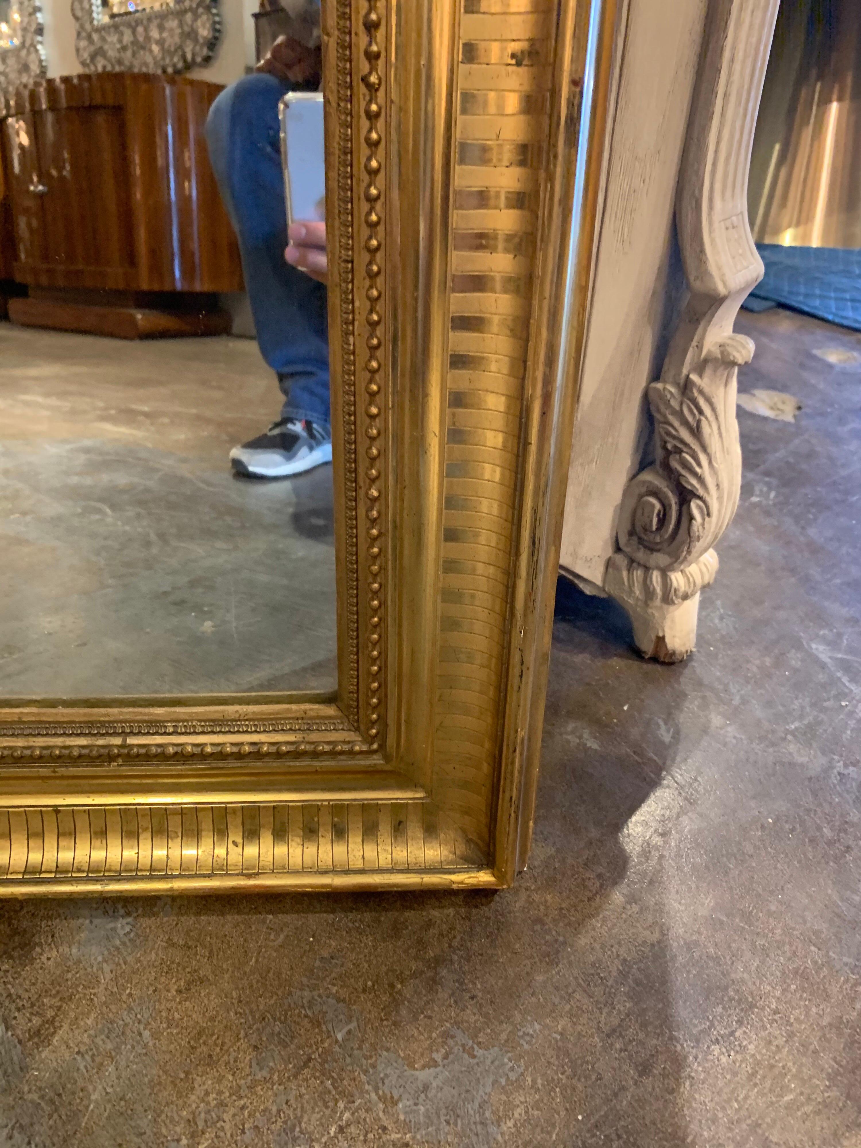 Wood 19th Century French Louis Phillipe Gold Giltwood Mirror