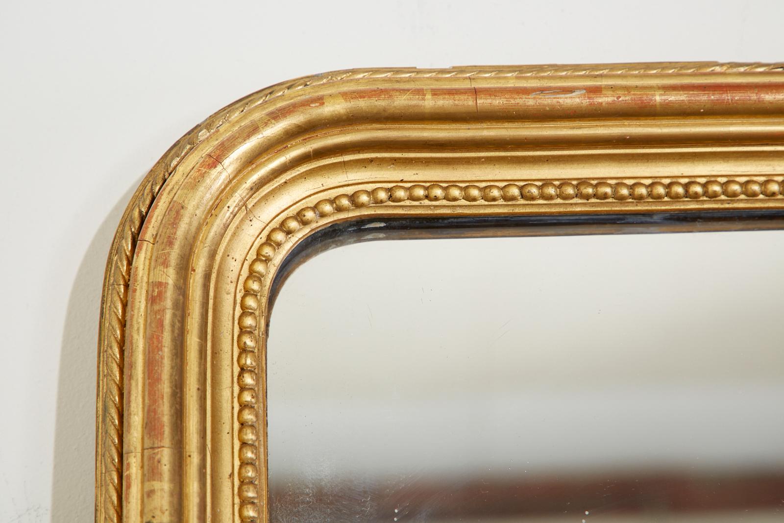 19th Century French Louis Phillippe Giltwood Mirror 6