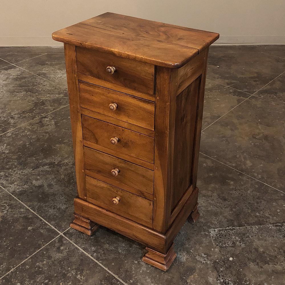 19th Century French Louis Phlipped Fruitwood Chiffoniere ~ Petite Commode For Sale 4