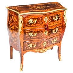 Antique 19th Century French Louis Revival Marquetry Commode