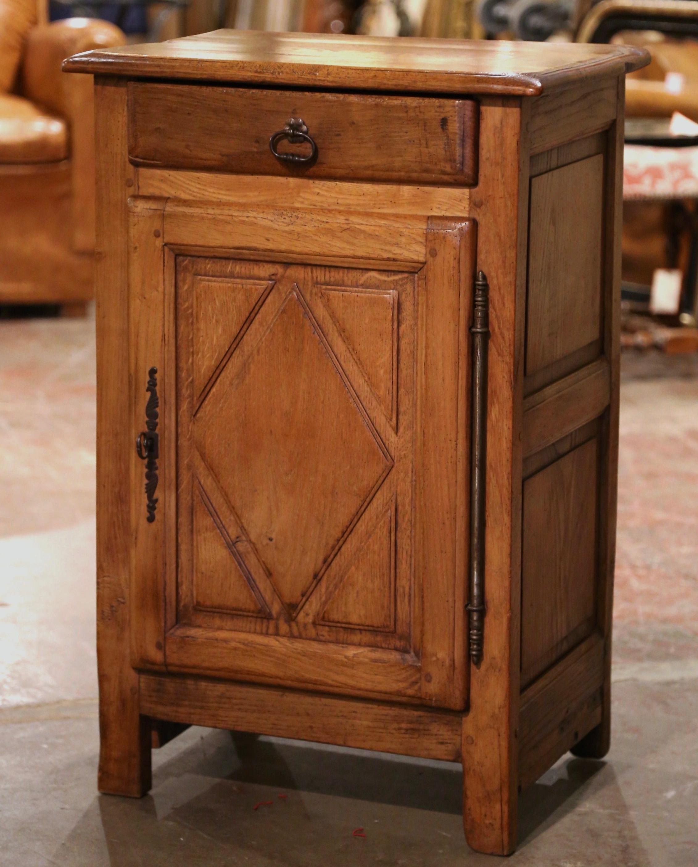 19th Century French Louis XIII Carved Oak Jelly Cabinet from Normandy 1