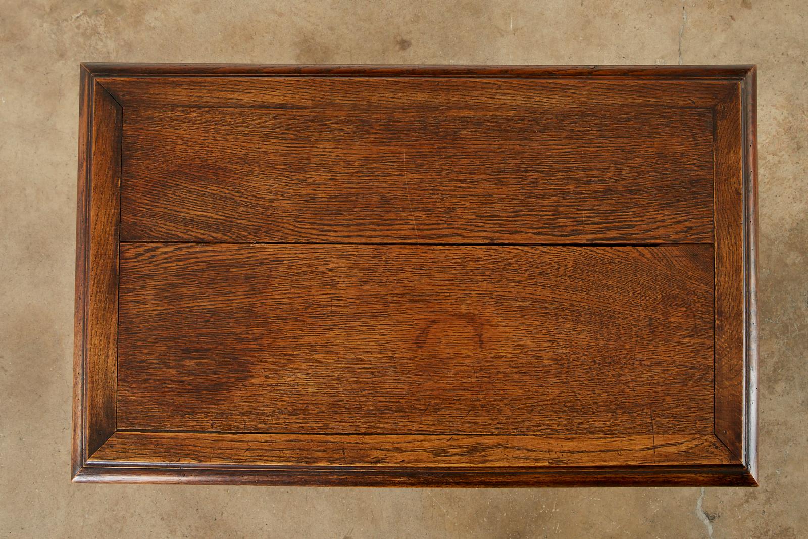 19th Century French Louis XIII Style Barley Twist Oak Desk For Sale 6
