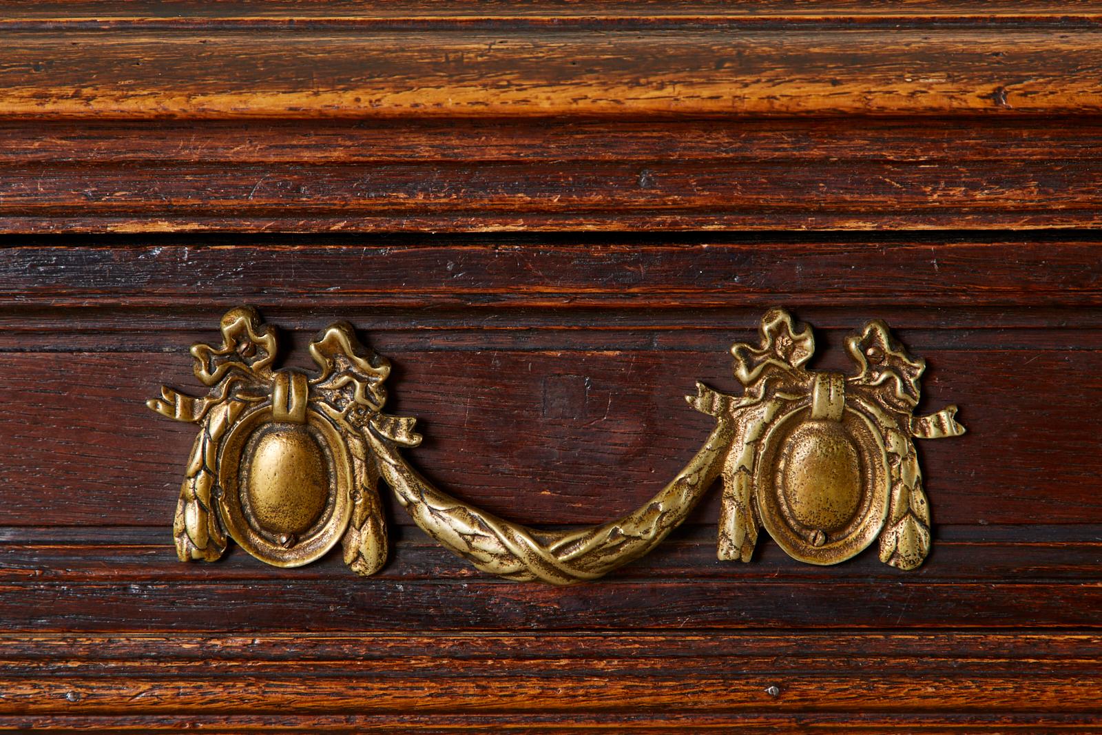 19th Century French Louis XIII Style Barley Twist Oak Desk For Sale 14