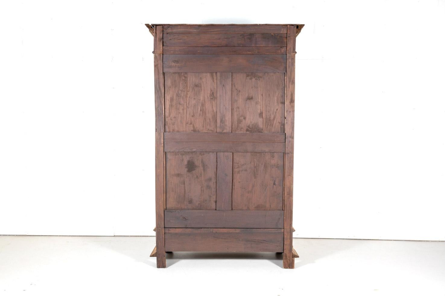 19th Century French Louis XIII Style Bleached Walnut Armoire 6