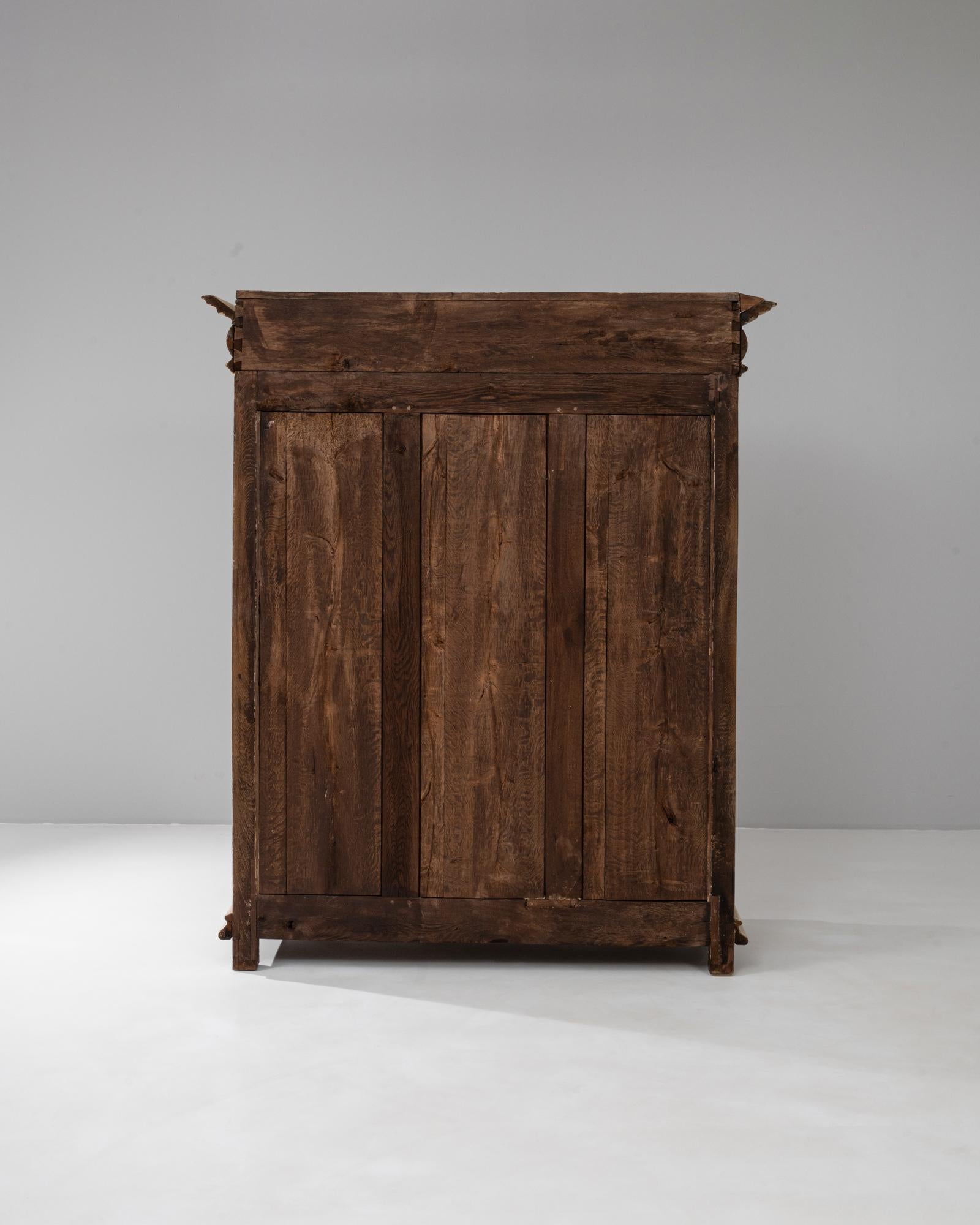 Armadio francese del XIX secolo in stile Luigi XIII di Oak in vendita 10