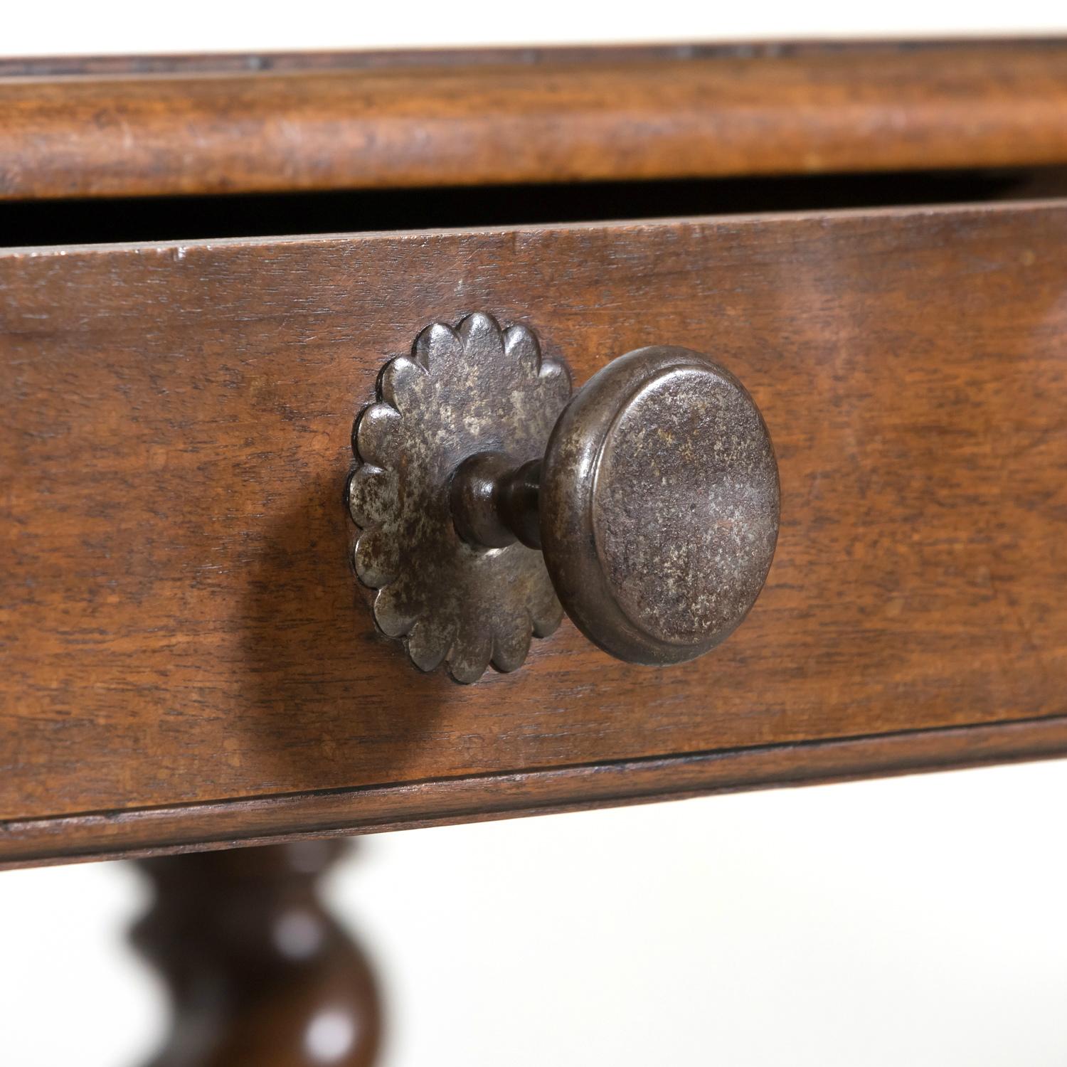 19th Century French Louis XIII Style Walnut Barley Twist Console Table 8