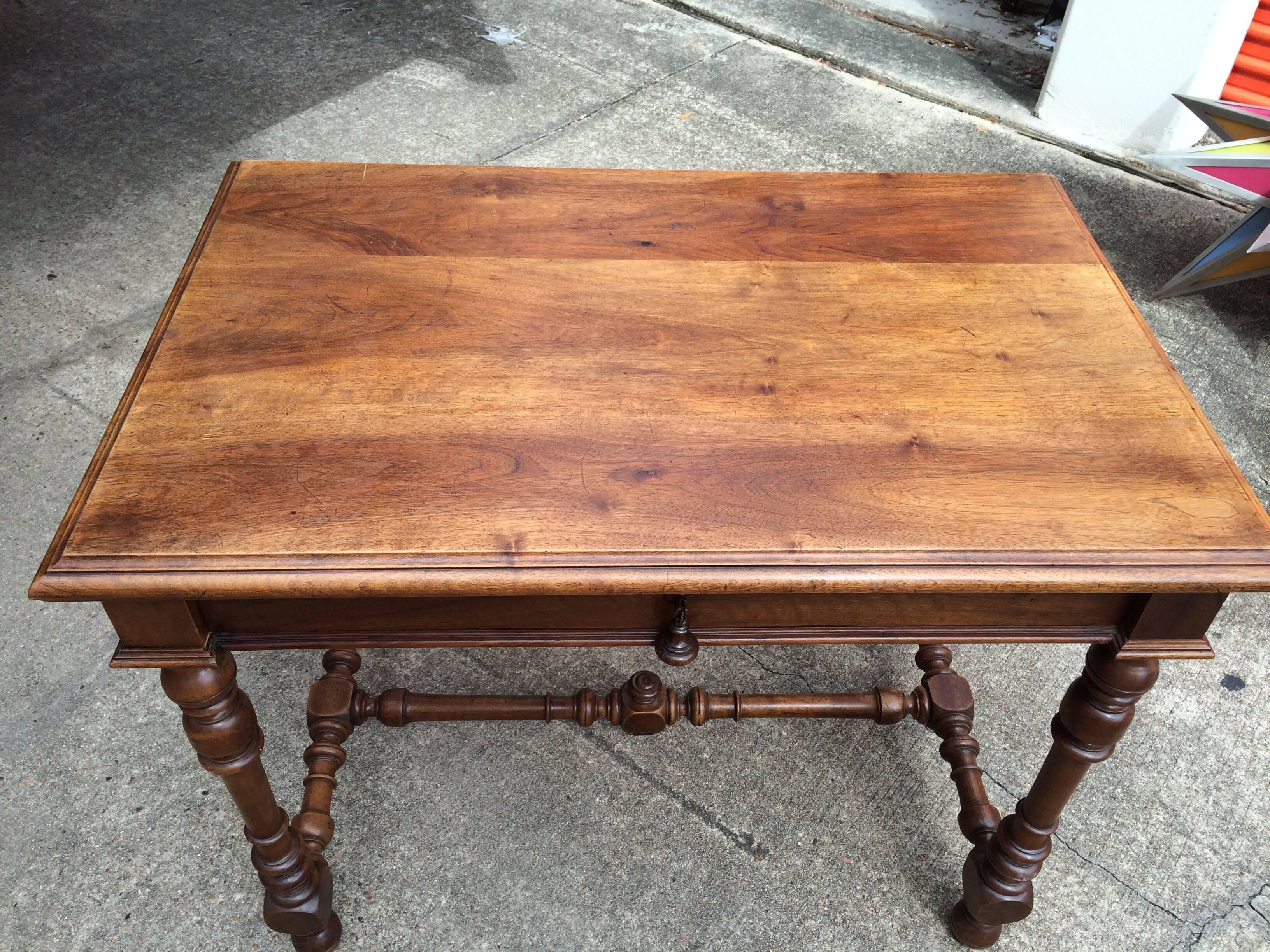 Late 19th Century 19th Century French Louis XIII Style Walnut Table