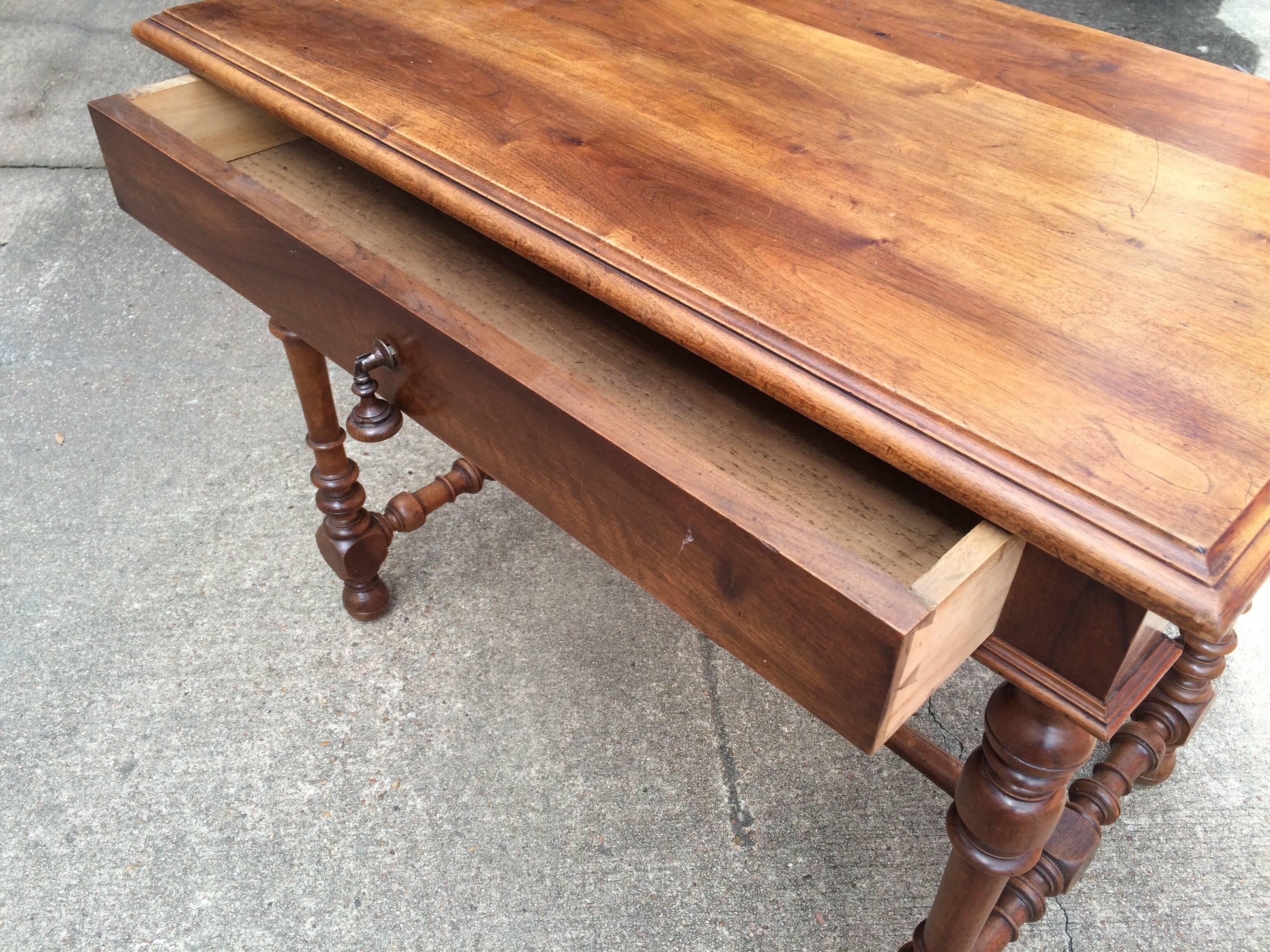 19th Century French Louis XIII Style Walnut Table 4
