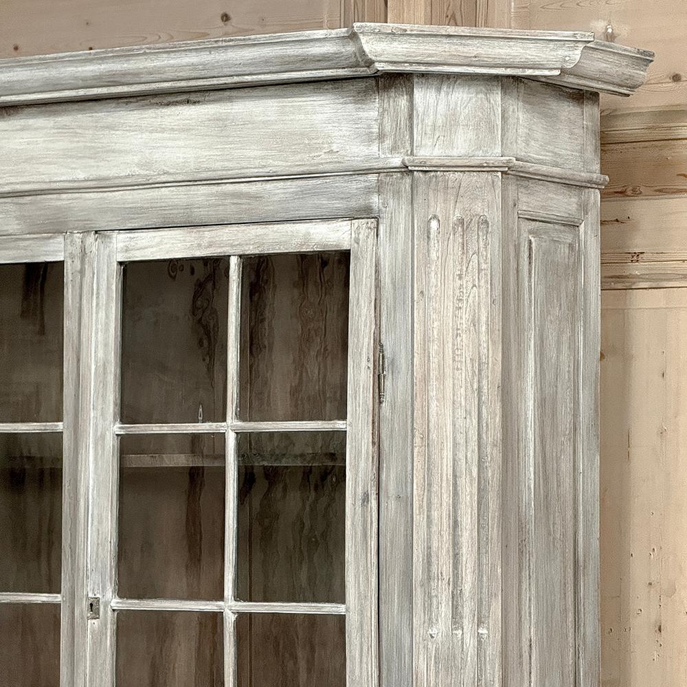 Libreria francese Luigi XIII del XIX secolo in Oak imbiancato in vendita 11