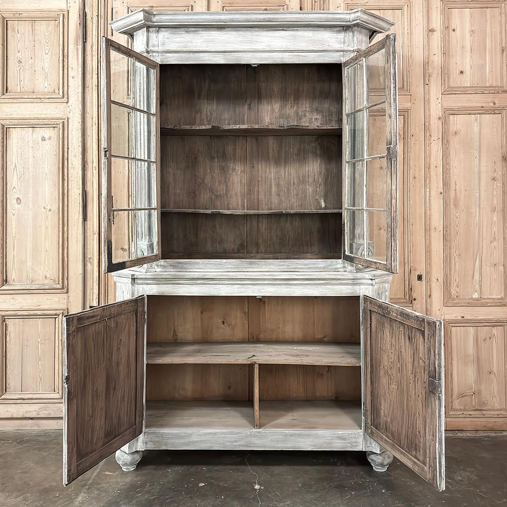 Libreria francese Luigi XIII del XIX secolo in Oak imbiancato In condizioni buone in vendita a Dallas, TX