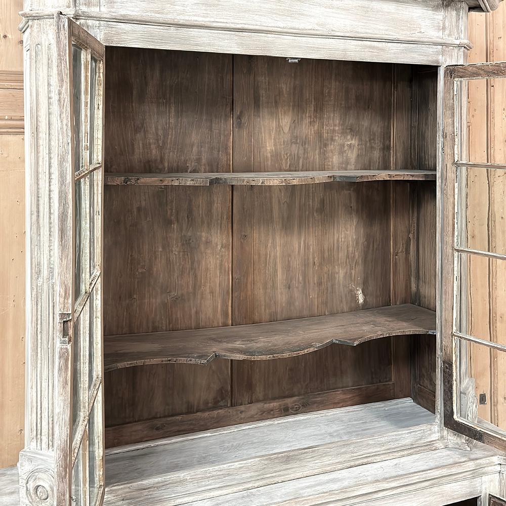 Ottone Libreria francese Luigi XIII del XIX secolo in Oak imbiancato in vendita