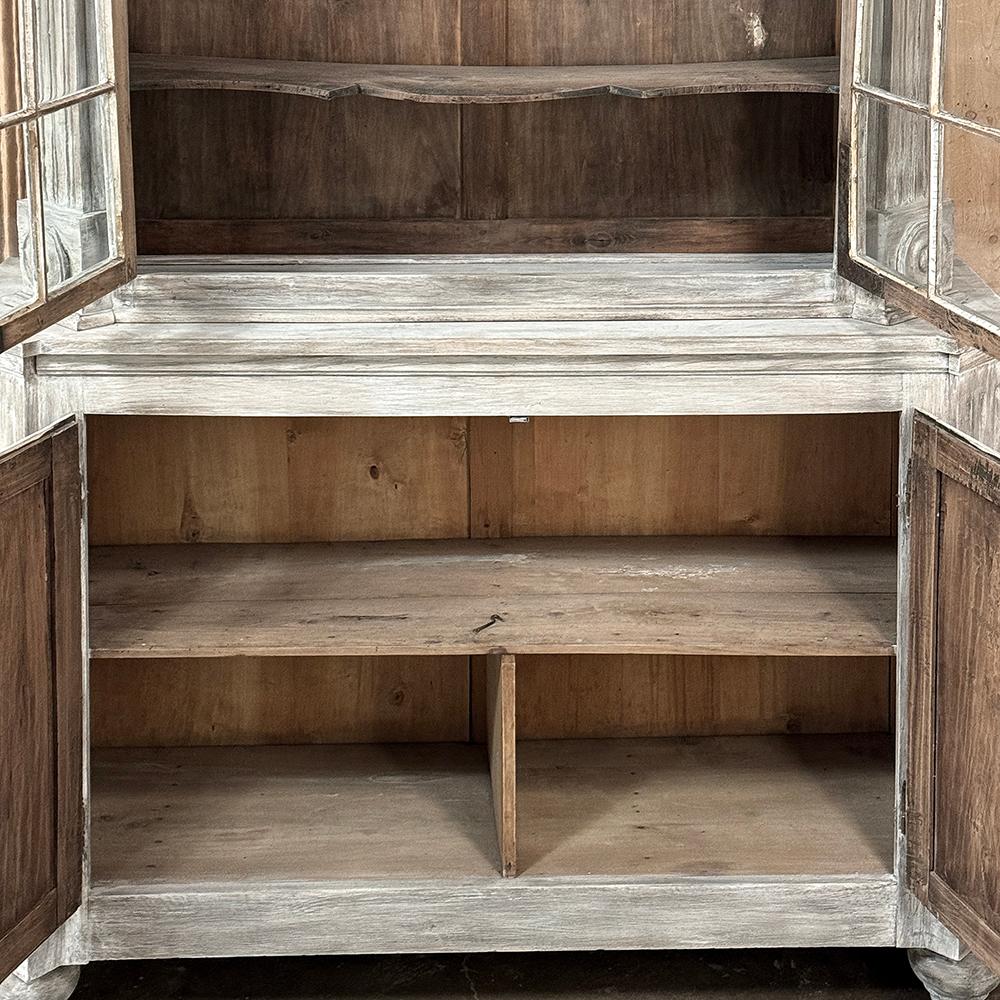 Libreria francese Luigi XIII del XIX secolo in Oak imbiancato in vendita 1
