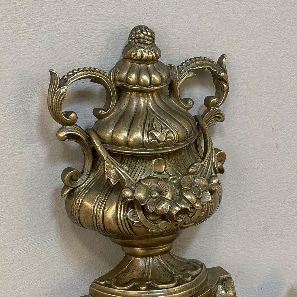 Französisches Feuerschutz-Set aus Bronze im Louis XIV.-Stil, 19. Jahrhundert im Angebot 9