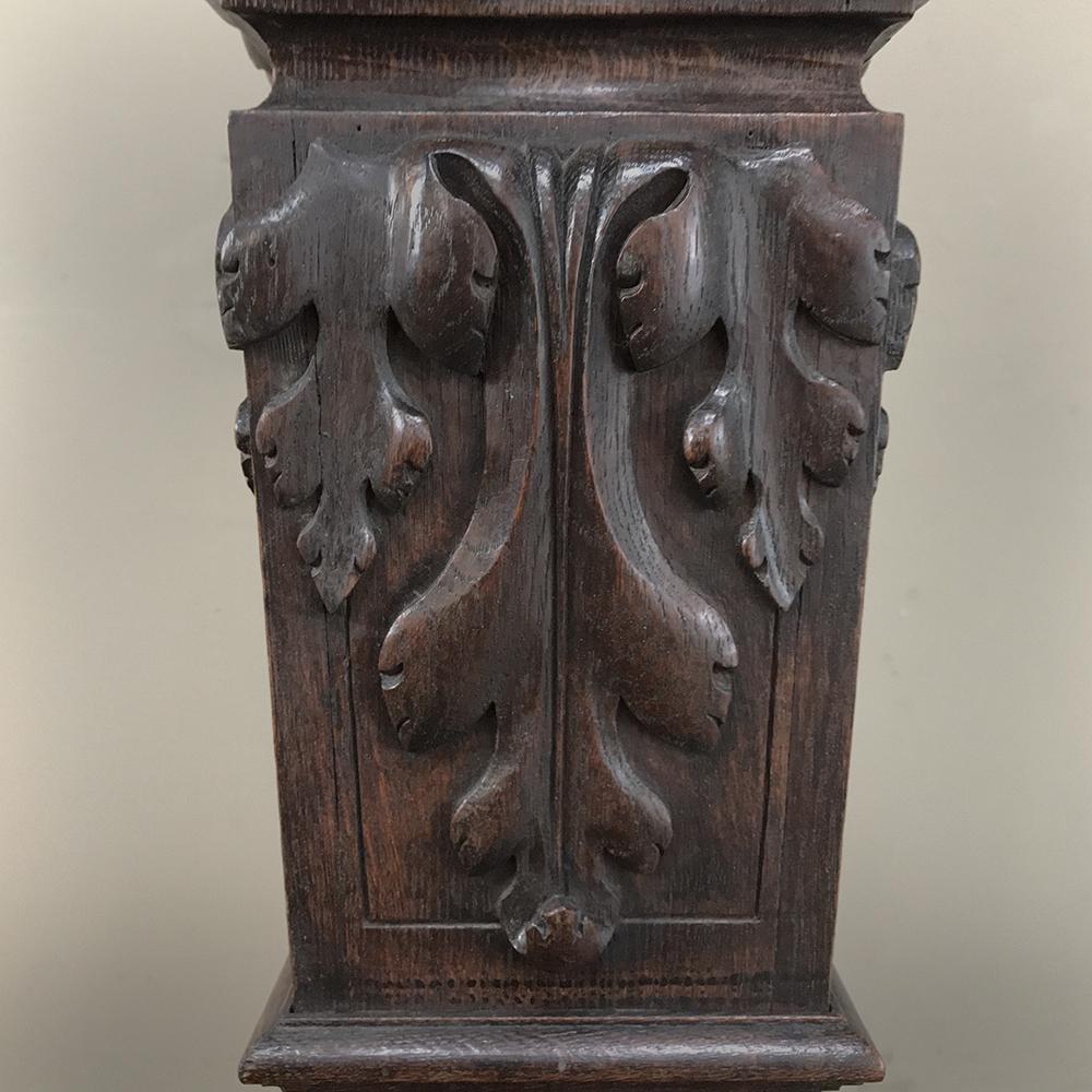 19th Century French Louis XIV Carved Fruitwood Pedestal For Sale 6