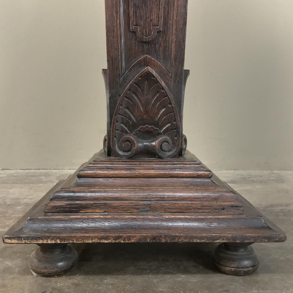 19th Century French Louis XIV Carved Fruitwood Pedestal For Sale 3