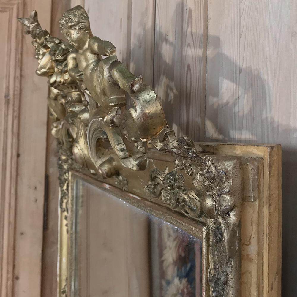 19th Century French Louis XIV Gilded Mirror 5