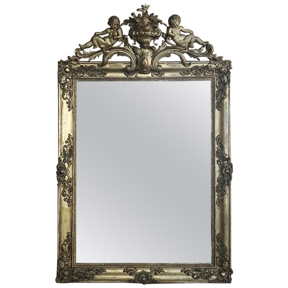 19th Century French Louis XIV Gilded Mirror