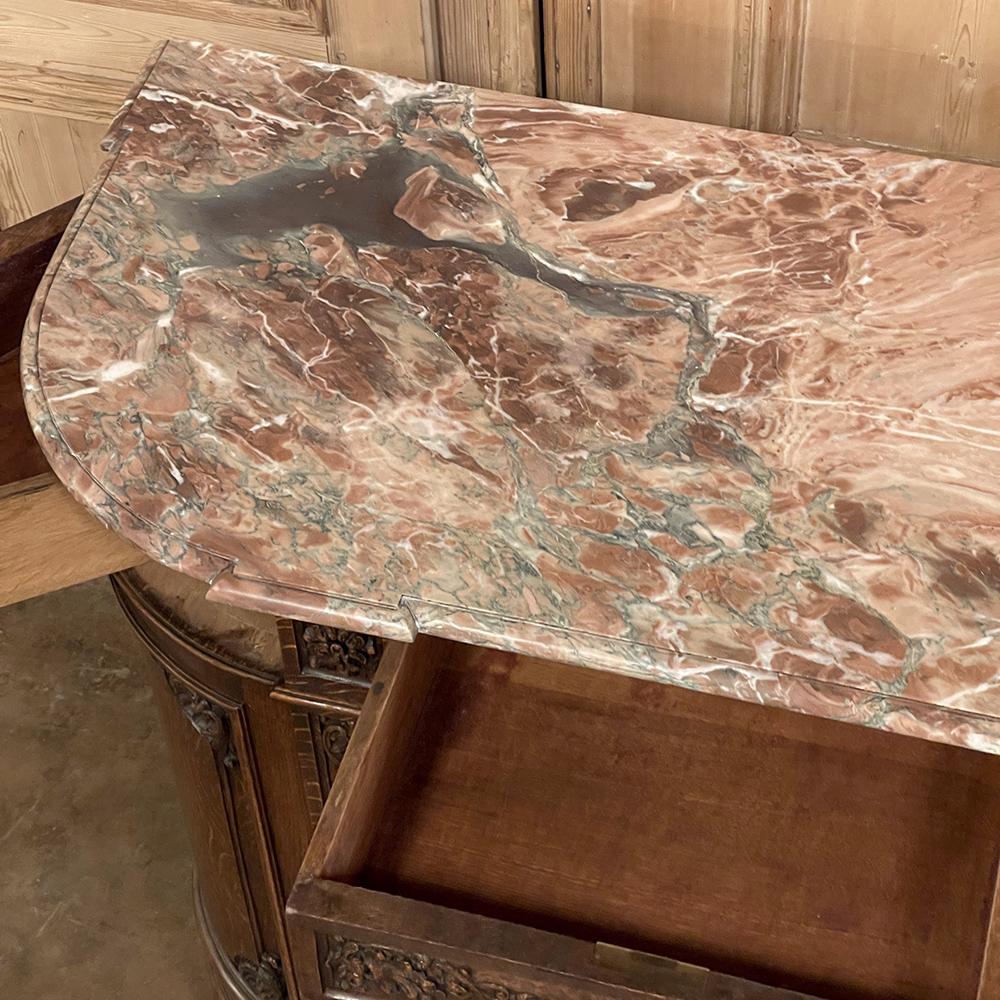 Ottone Buffet francese Luigi XIV del XIX secolo con piano in marmo in vendita