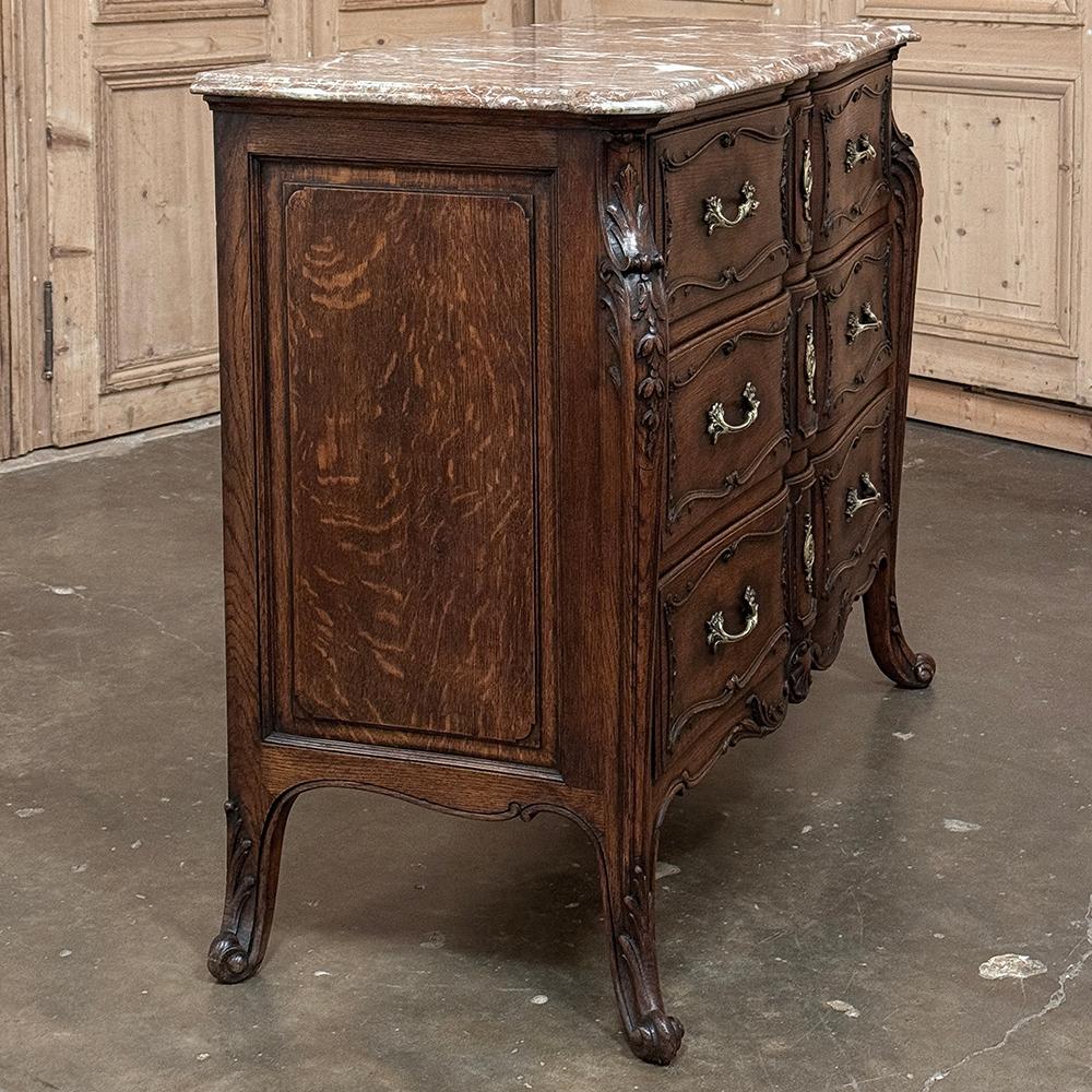 Commode francese Luigi XIV del XIX secolo con piano in marmo ~ Cassettone in vendita 5