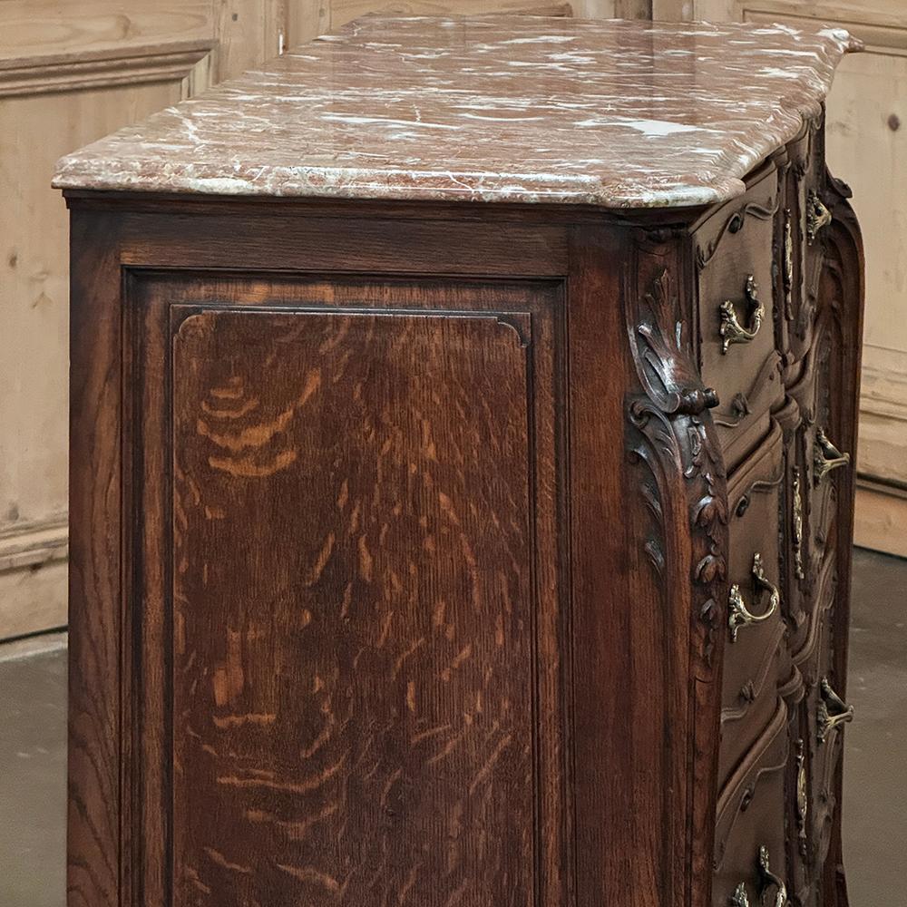 Commode francese Luigi XIV del XIX secolo con piano in marmo ~ Cassettone in vendita 6